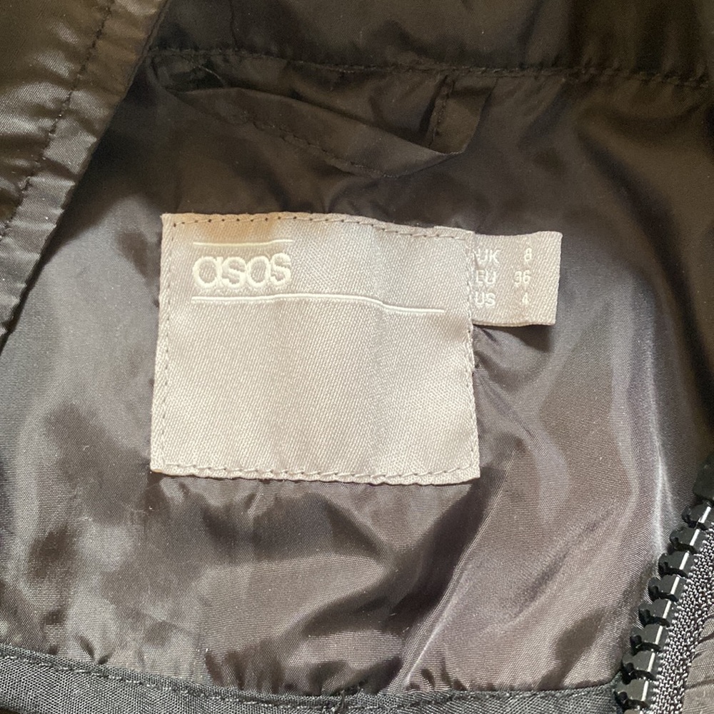 ASOS packable rain jacket black - Picture 2 of 2